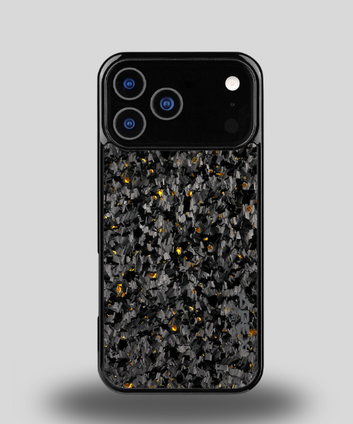 Golden Forged Carbon Fiber  Grain Phone Case