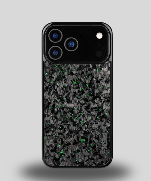 Green-Forged Carbon Fiber Grain Phone Case
