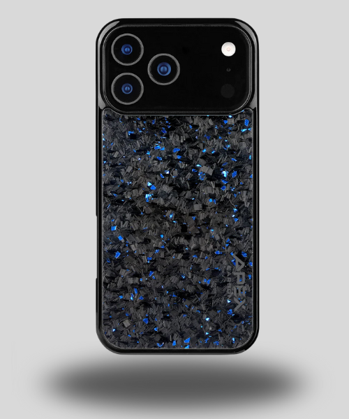 Blue-Forged Carbon Fiber  Grain Phone Case