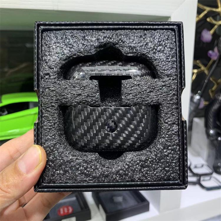Carbon Fiber Bright Airpods Case