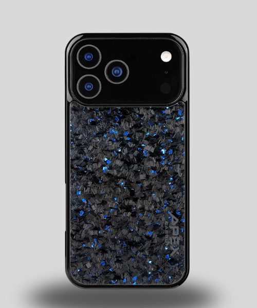 Blue-Forged Carbon Fiber  Grain Phone Case