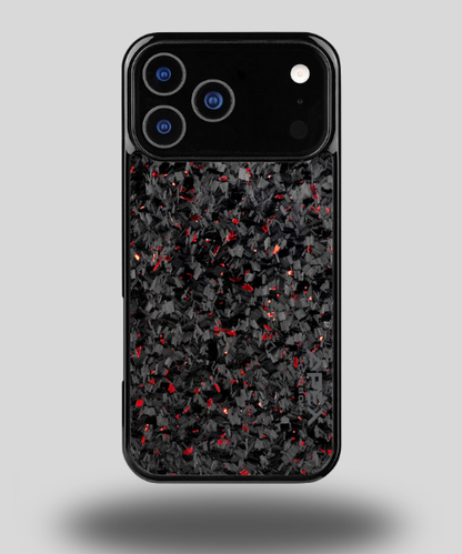 Red - Forged Carbon Fiber  Grain Phone Case