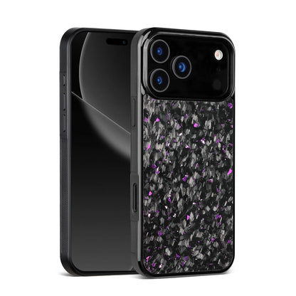 Purple-Forged Carbon Fiber  Grain Phone Case