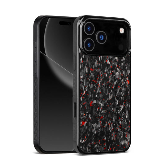 Red - Forged Carbon Fiber  Grain Phone Case